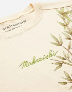 Maharishi 5079 Bamboo Vintage Crew Sweat Ecru -Maharishi 5079 ecru 30 Green