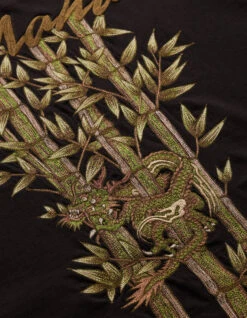 Maharishi 5080 Dragon Bamboo L/S T-Shirt Black -Maharishi 5080 black 43 Green