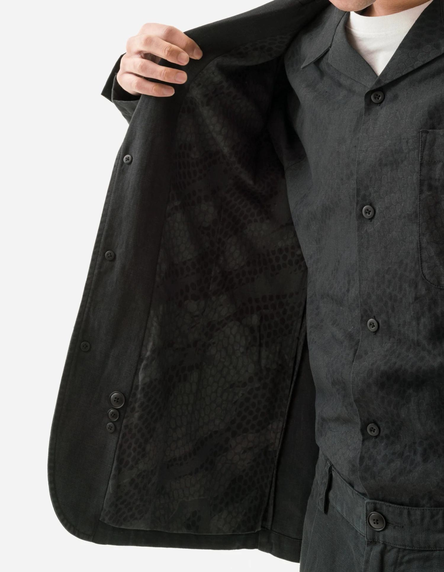 Maharishi 5082 Hemp Blazer Black 5 Maharishi 5082 Hemp Blazer Black - Image 5