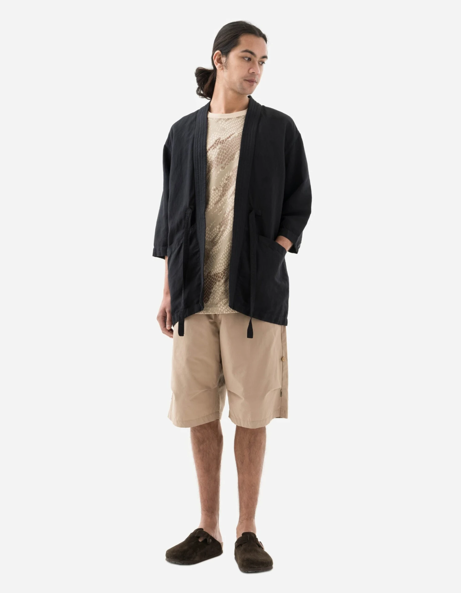 Maharishi 5088 Hemp Summer Kimono Navy 3 Maharishi 5088 Hemp Summer Kimono Navy - Image 3