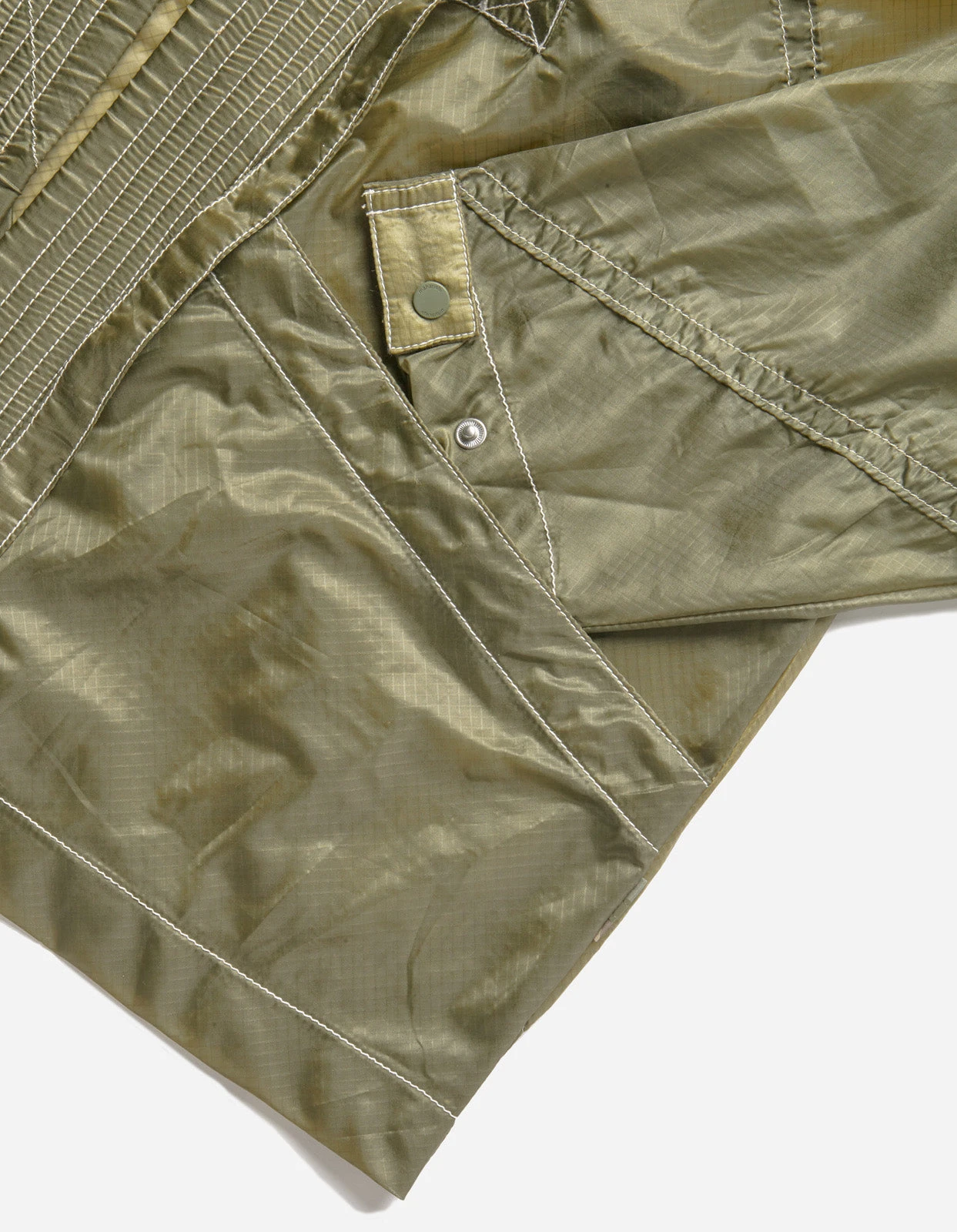 Maharishi 5091 Upcycled Parachute Kimono Olive 6 Maharishi 5091 Upcycled Parachute Kimono Olive - Image 6