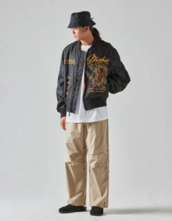 Maharishi 5096 Take Tora MA1 Flight Jacket Black -Maharishi 5096 black 4039 sand 50