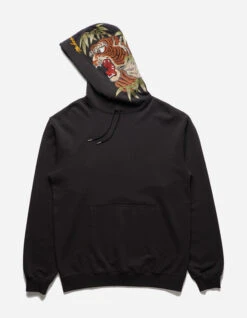 Maharishi 5097 Maha Tiger Hooded Sweat Black