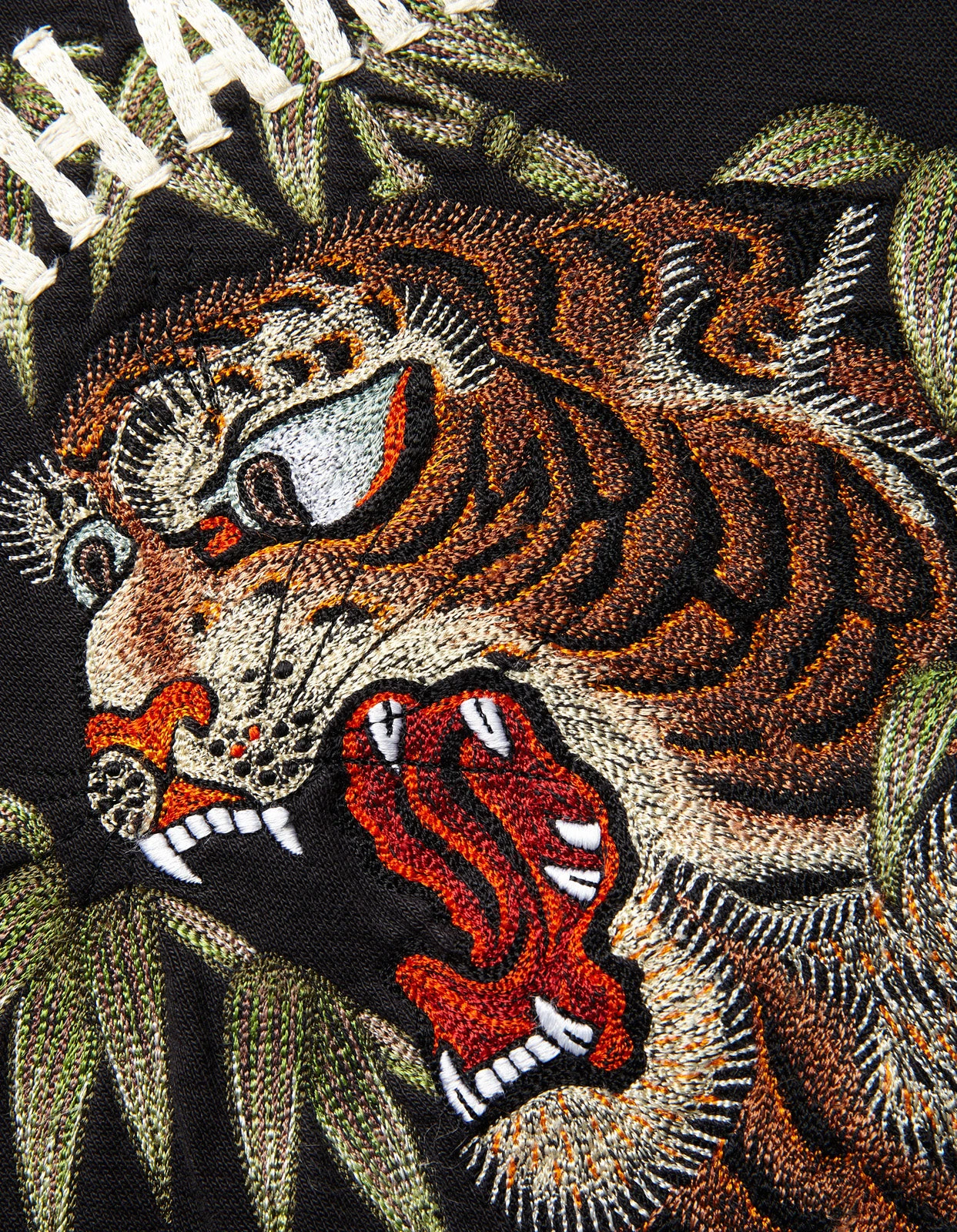 Maharishi 5101 Maha Tiger Embroidered Crew Black 8 Maharishi 5101 Maha Tiger Embroidered Crew Black - Image 8