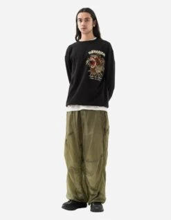 Maharishi 5101 Maha Tiger Embroidered Crew Black 11 Maharishi 5101 Maha Tiger Embroidered Crew Black -Maharishi 5101 black 70