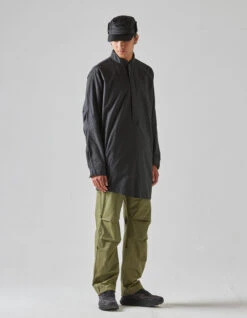 Maharishi 5107 Long Zipped Kurta Shirt Black -Maharishi 5107 black 5063 olive 50