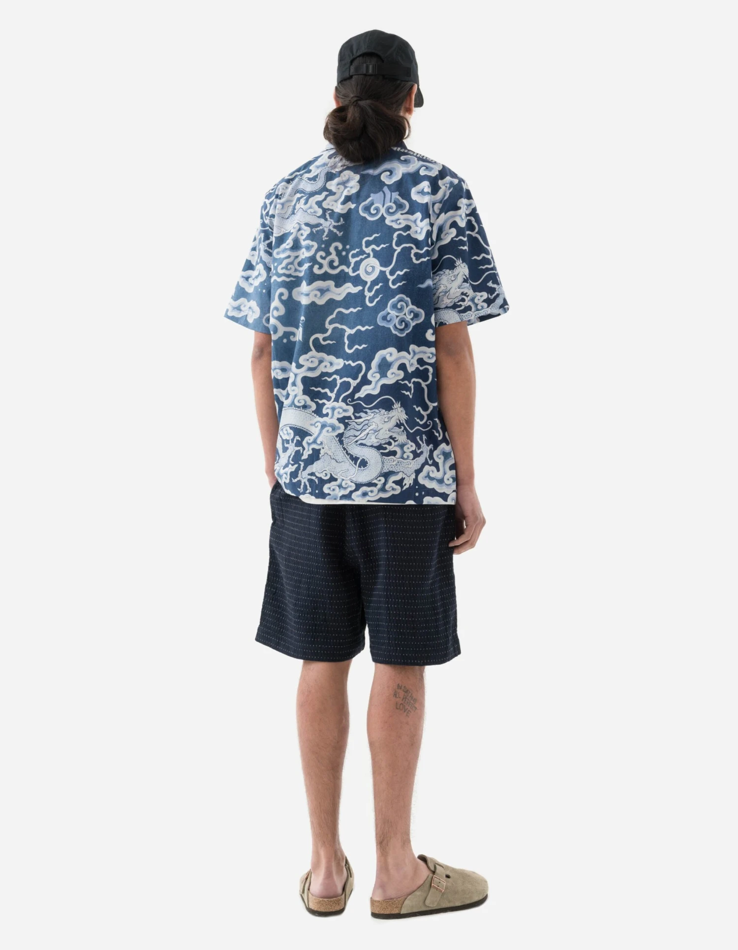 Maharishi 5114 Noragi Loose Asym Track Shorts Indigo 5 Maharishi 5114 Noragi Loose Asym Track Shorts Indigo - Image 5