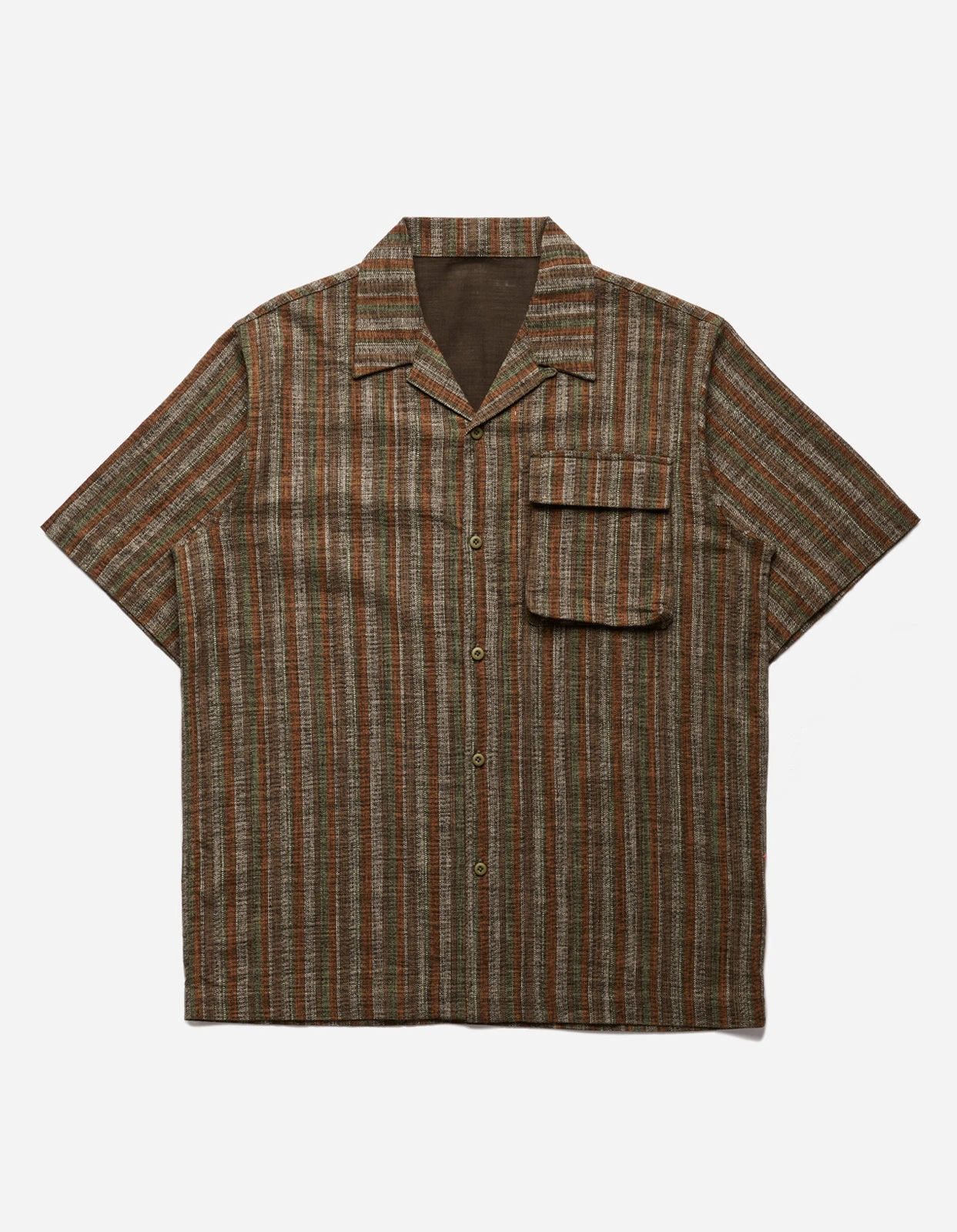 Maharishi 5116 Wagara Summer Shirt Olive 1 Maharishi 5116 Wagara Summer Shirt Olive