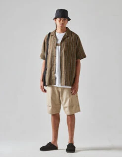 Maharishi 5116 Wagara Summer Shirt Olive 8 Maharishi 5116 Wagara Summer Shirt Olive -Maharishi 5116 olive 5099 sand 50