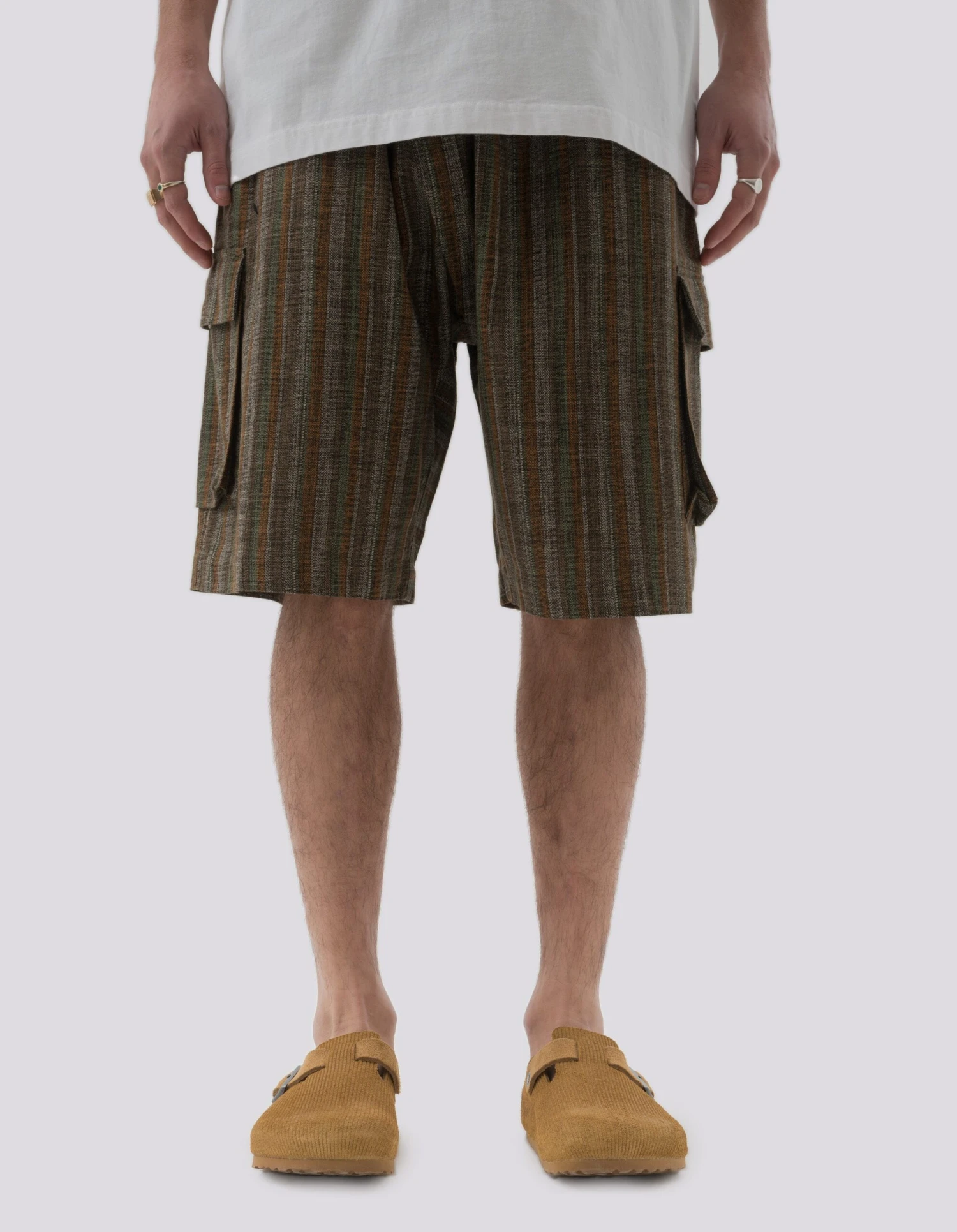 Maharishi 5117 Wagara Low Cargo Track Shorts Olive 3 Maharishi 5117 Wagara Low Cargo Track Shorts Olive - Image 3