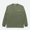 Maharishi 8010 Hemp Organic L/S Pocket T-Shirt Olive OG-107F