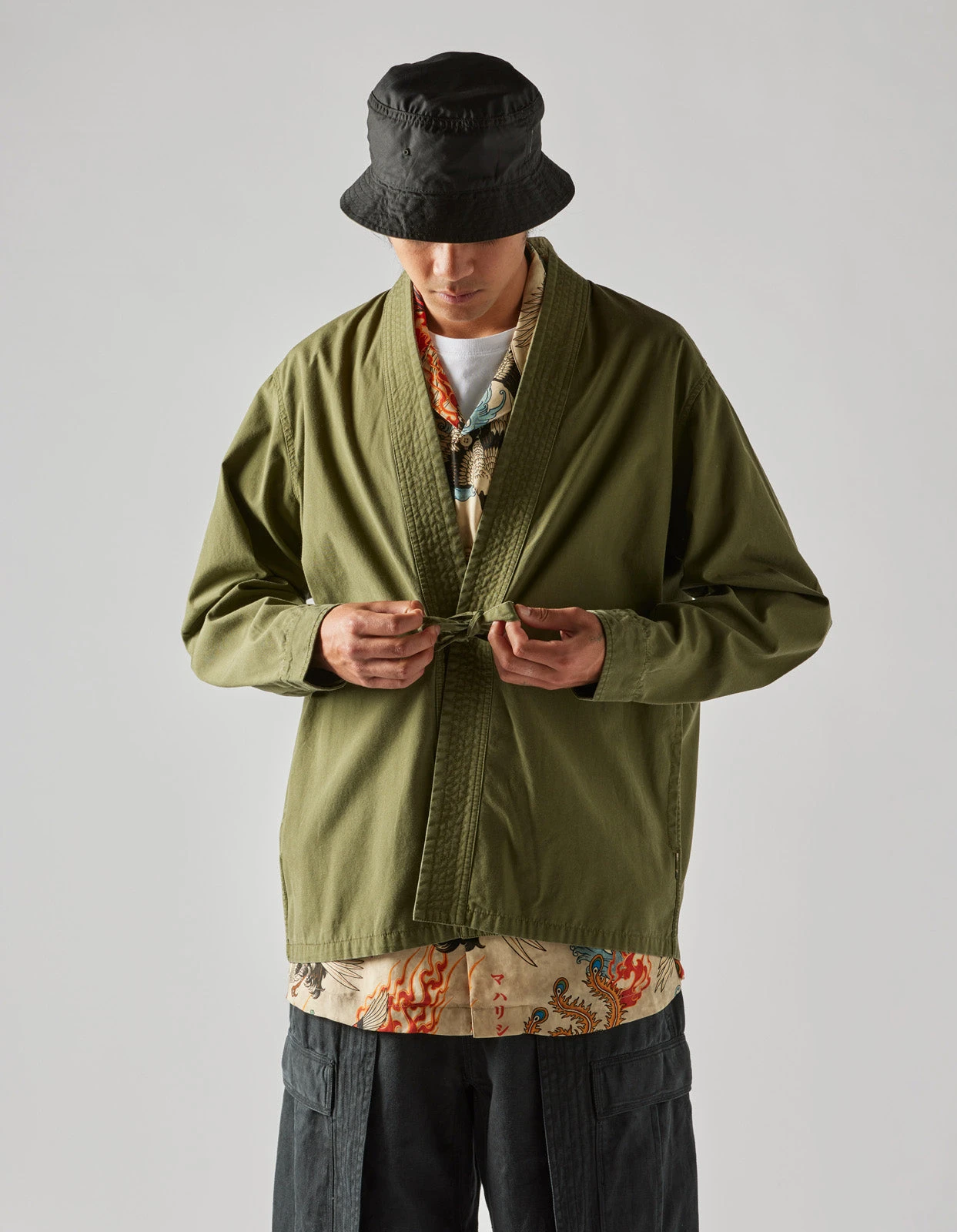 Maharishi 8190 U.S. Hanten Shirt Olive OG-107F 2 Maharishi 8190 U.S. Hanten Shirt Olive OG-107F - Image 2