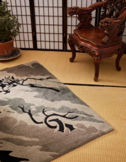 Maharishi 2159 DPM: Bonsai Forest Rug Small Night -Maharishi Homeware 2159 subdued 40 Green