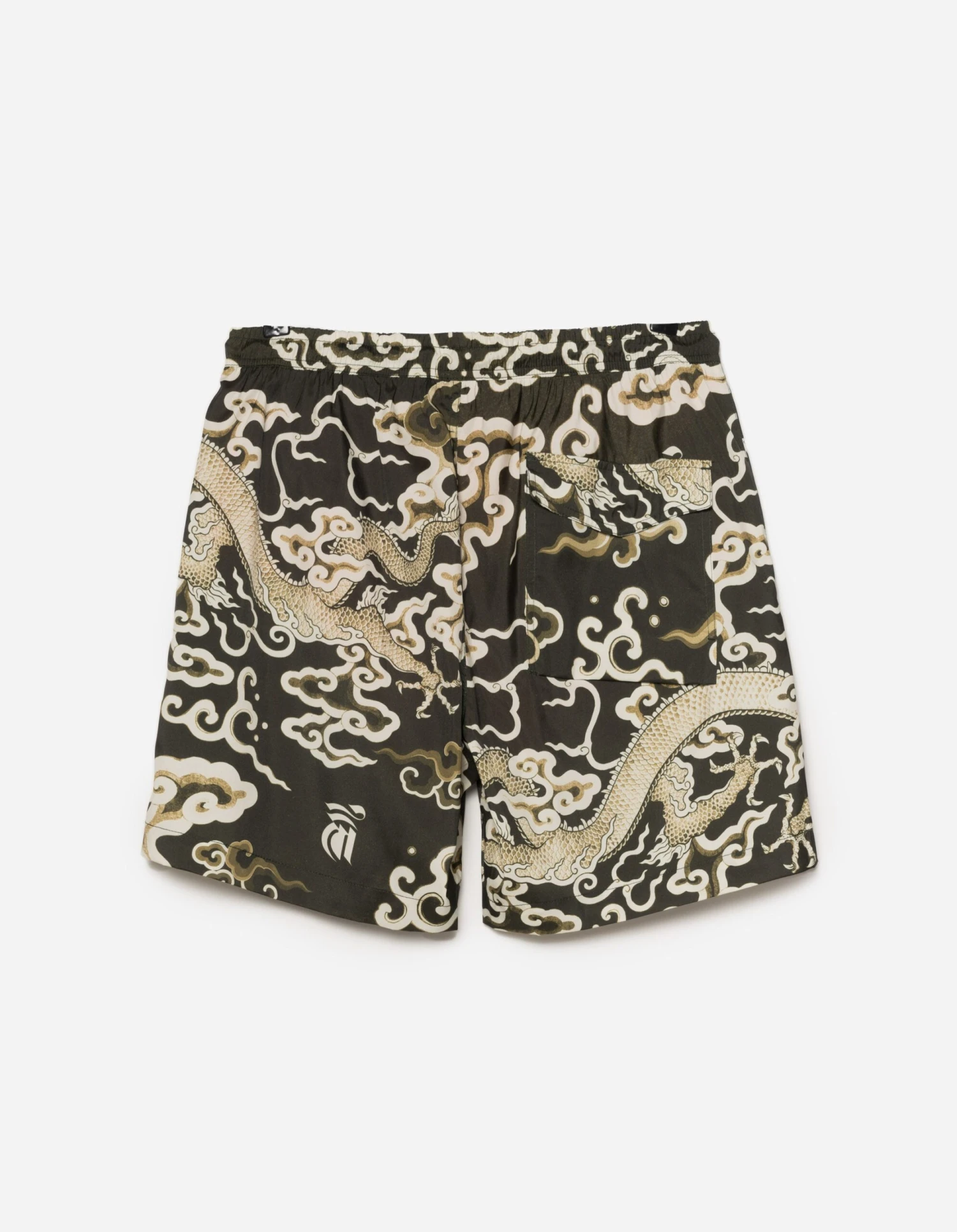 Maharishi 1273 Cloud Dragon Swim Shorts Olive 4 Maharishi 1273 Cloud Dragon Swim Shorts Olive - Image 4