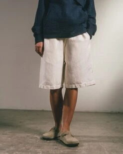 Maharishi 5007 Hemp Asym Loose Track Shorts Ecru -Maharishi SummerEditRushes 1 72