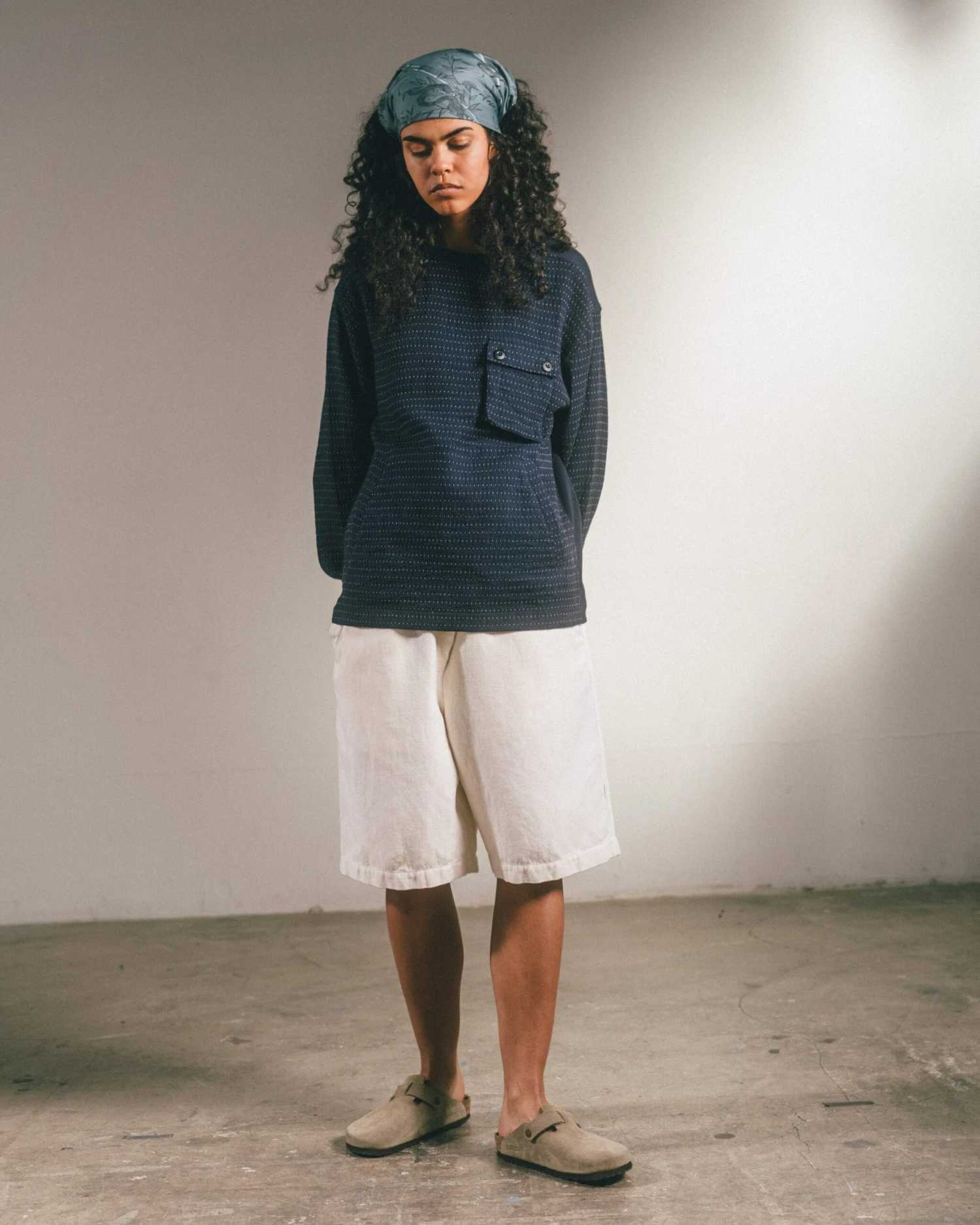 Maharishi 5113 Noragi Woven Cargo Crew Top Indigo 10 Maharishi 5113 Noragi Woven Cargo Crew Top Indigo - Image 10