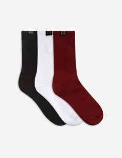 Maharishi 9273 MILTYPE Sport Sock 路 3 Pack Black/Lama/White