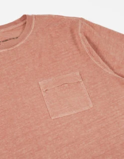 Maharishi 7021 Hemp Organic Pocket T-Shirt Pink -Maharishi aw21 7021 hemp organic pocket tshirt pink 30