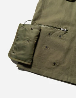 Maharishi 5200 Hemp Jungle Utility Jacket Olive OG-107F -Maharishi aw24 5200 olive og 107f 40