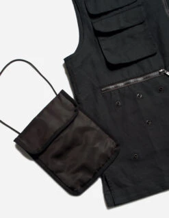 Maharishi 5201 Hemp Utility Vest Black -Maharishi aw24 5201 Black 80