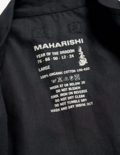 Maharishi 5201 Hemp Utility Vest Black -Maharishi aw24 5201 Black 90