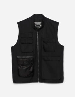 Maharishi 5201 Hemp Utility Vest Black