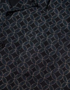 Maharishi 5205 Wagara Camp Collar Shirt Black -Maharishi aw24 5205 Black 50