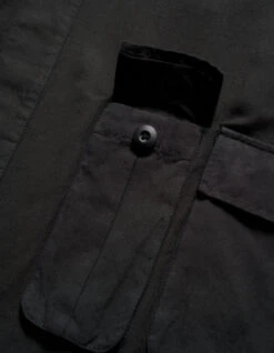 Maharishi 5210 Hemp Jungle Kimono Overshirt Black -Maharishi aw24 5210 Black 50