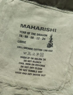 Maharishi 5210 Hemp Jungle Kimono Overshirt Sage -Maharishi aw24 5210 sage 60