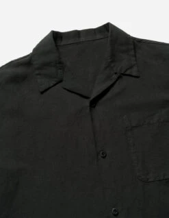 Maharishi 5211 Hemp Camp Collar Shirt Black -Maharishi aw24 5211 black 30