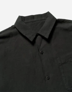 Maharishi 5211 Hemp Camp Collar Shirt Black -Maharishi aw24 5211 black 50