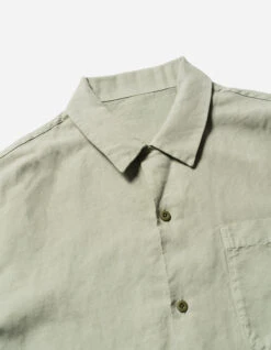 Maharishi 5211 Hemp Camp Collar Shirt Sage -Maharishi aw24 5211 sage 60