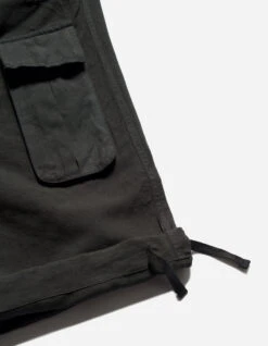 Maharishi 5213 Hemp Asym Cargo Track Pants Black -Maharishi aw24 5213 black 90