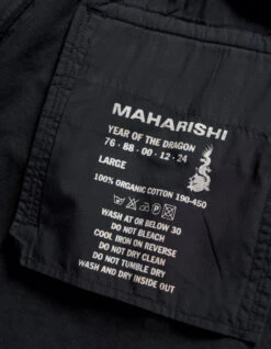 Maharishi 5240 Thar Desert Hemp Track Pants Black -Maharishi aw24 5240 black 92