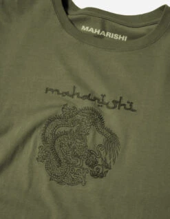 Maharishi 5242 Thar Dragon Embroidered T-Shirt Olive 12 Maharishi 5242 Thar Dragon Embroidered T-Shirt Olive -Maharishi aw24 5242 Olive 40
