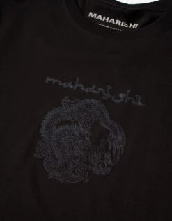 Maharishi 5242 Thar Dragon Embroidered T-Shirt Black -Maharishi aw24 5242 black 40