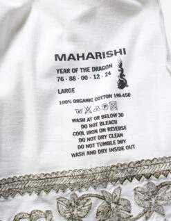 Maharishi 5243 Thar Dragon L/S T-Shirt White -Maharishi aw24 5243 White 90