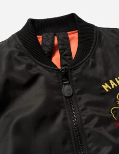 Maharishi 5247 Tour Dragon Map MA1 Jacket Black -Maharishi aw24 5247 black 40
