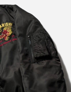 Maharishi 5247 Tour Dragon Map MA1 Jacket Black -Maharishi aw24 5247 black 50