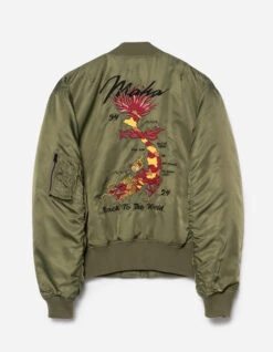 Maharishi 5247 Tour Dragon Map MA1 Jacket Olive OG-107F