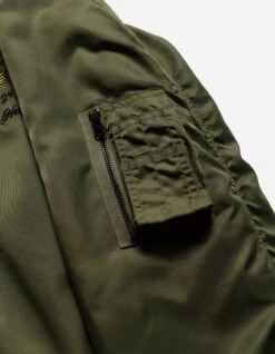 Maharishi 5247 Tour Dragon Map MA1 Jacket Olive OG-107F -Maharishi aw24 5247 olive og 107f 50