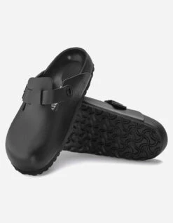 Birkenstock Boston Natural Leather Black -Maharishi boston 2
