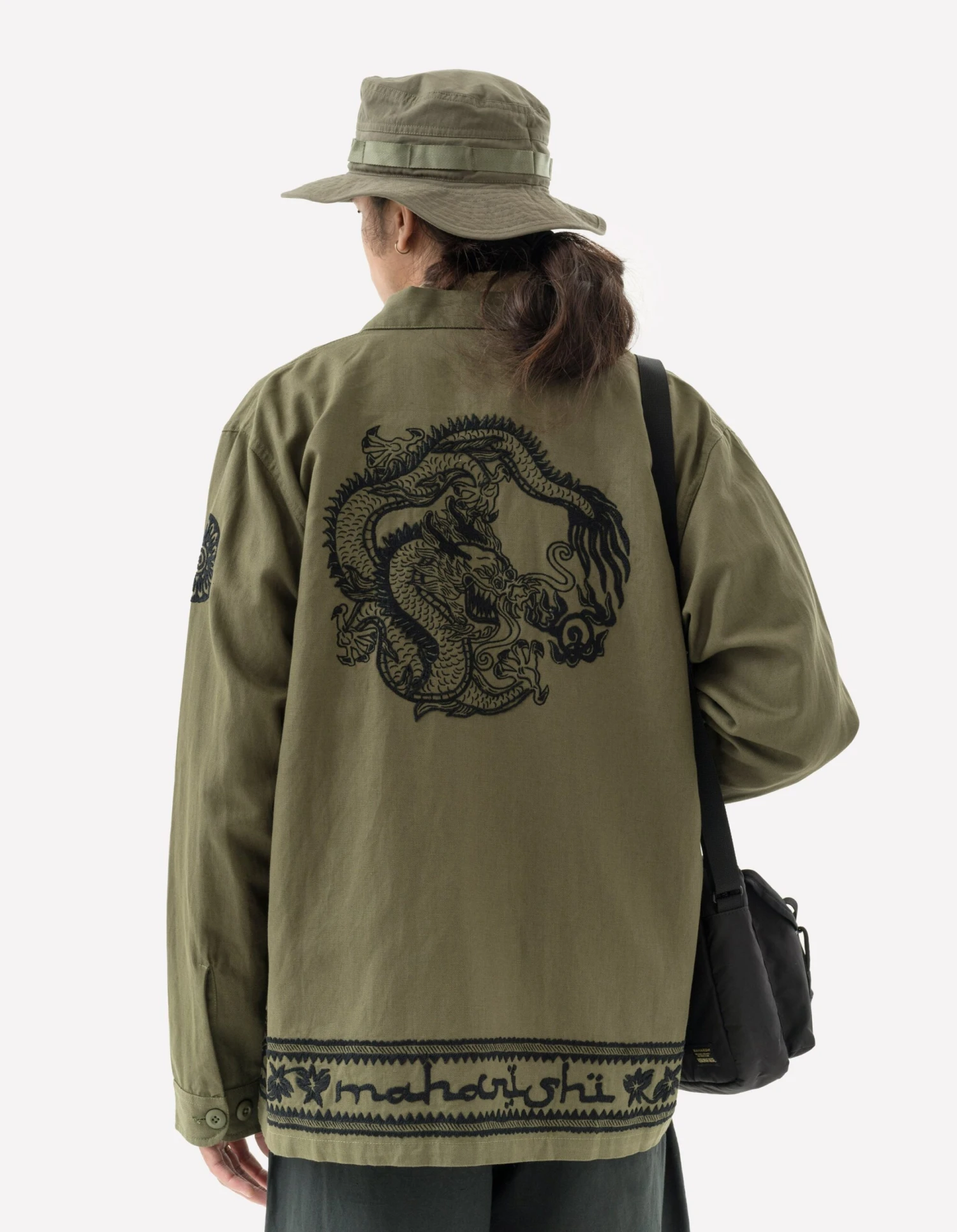 Maharishi 5237 Thar Dragon Utility Shirt Olive OG-107F 2 Maharishi 5237 Thar Dragon Utility Shirt Olive OG-107F - Image 2