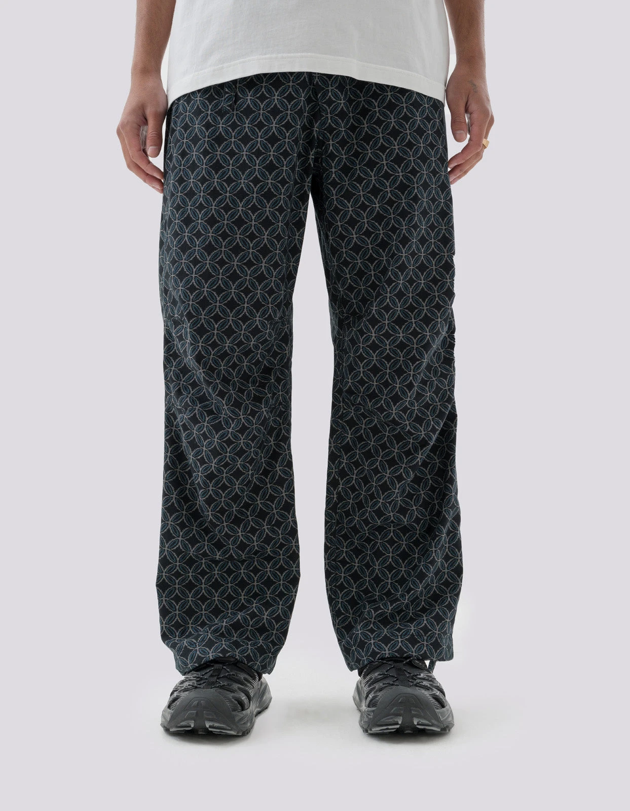 Maharishi 5208 Wagara Asym Loose Track Pants Black 2 Maharishi 5208 Wagara Asym Loose Track Pants Black - Image 2