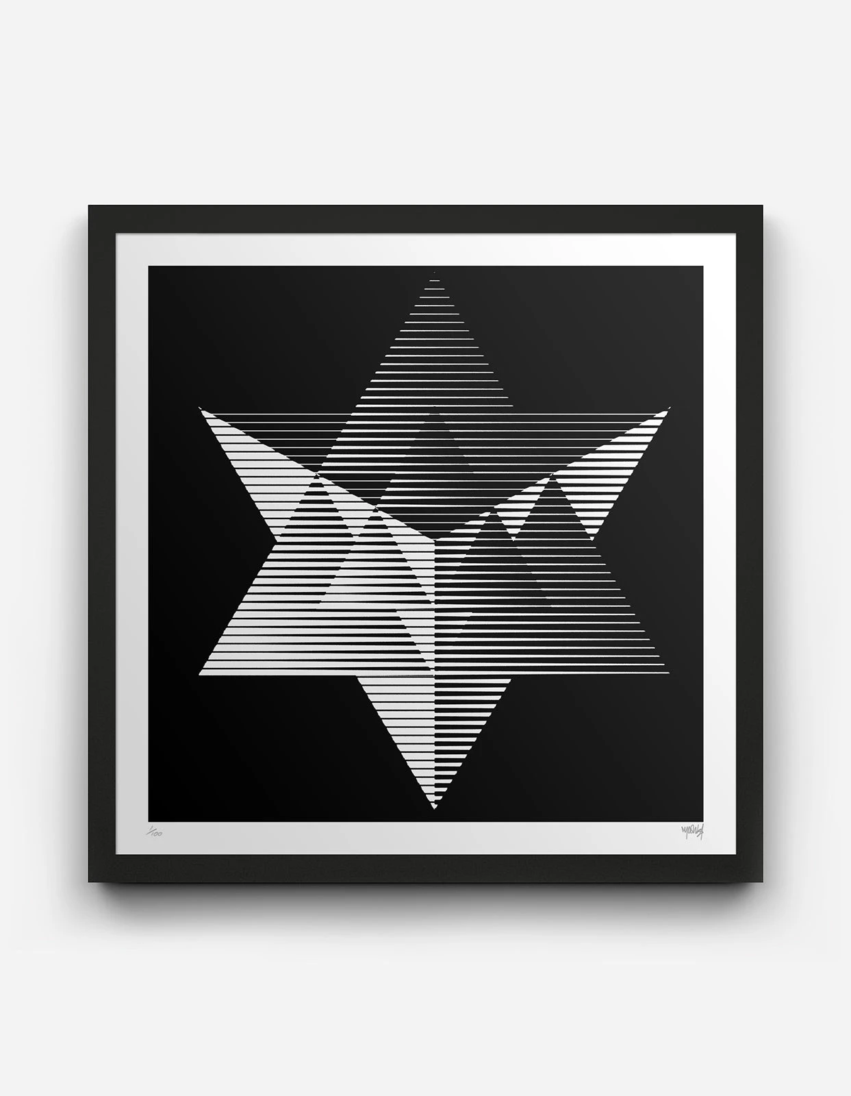Myoshka Merkaba Monochrome Print 2 Myoshka Merkaba Monochrome Print - Image 2