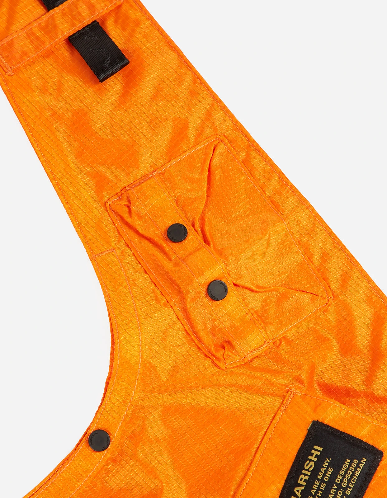 Maharishi 9638 Monk Sling Bag · Cotton Nylon Ripstop Orange 4 Maharishi 9638 Monk Sling Bag · Cotton Nylon Ripstop Orange - Image 4