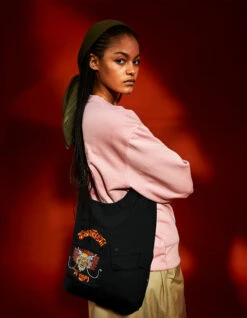 Maharishi 5023 Cordura® NYCO® Dragon Sling Bag Black -Maharishi ss24 lookbook pdp 13