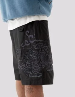 Maharishi 5128 Cloud Dragon Embroidered Snoshorts Black -Maharishi ss24274 5167 b7eb5319 0285 4c5b 94bf 89b2d5d5784b
