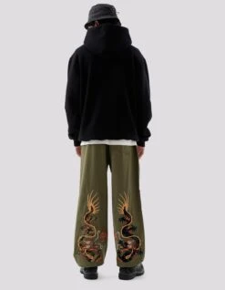 Maharishi 5064 Double Dragons Loose Snopants Olive OG-107F -Maharishi ss24491 6131 597f3835 b669 4224 b841 a0a436da37a8