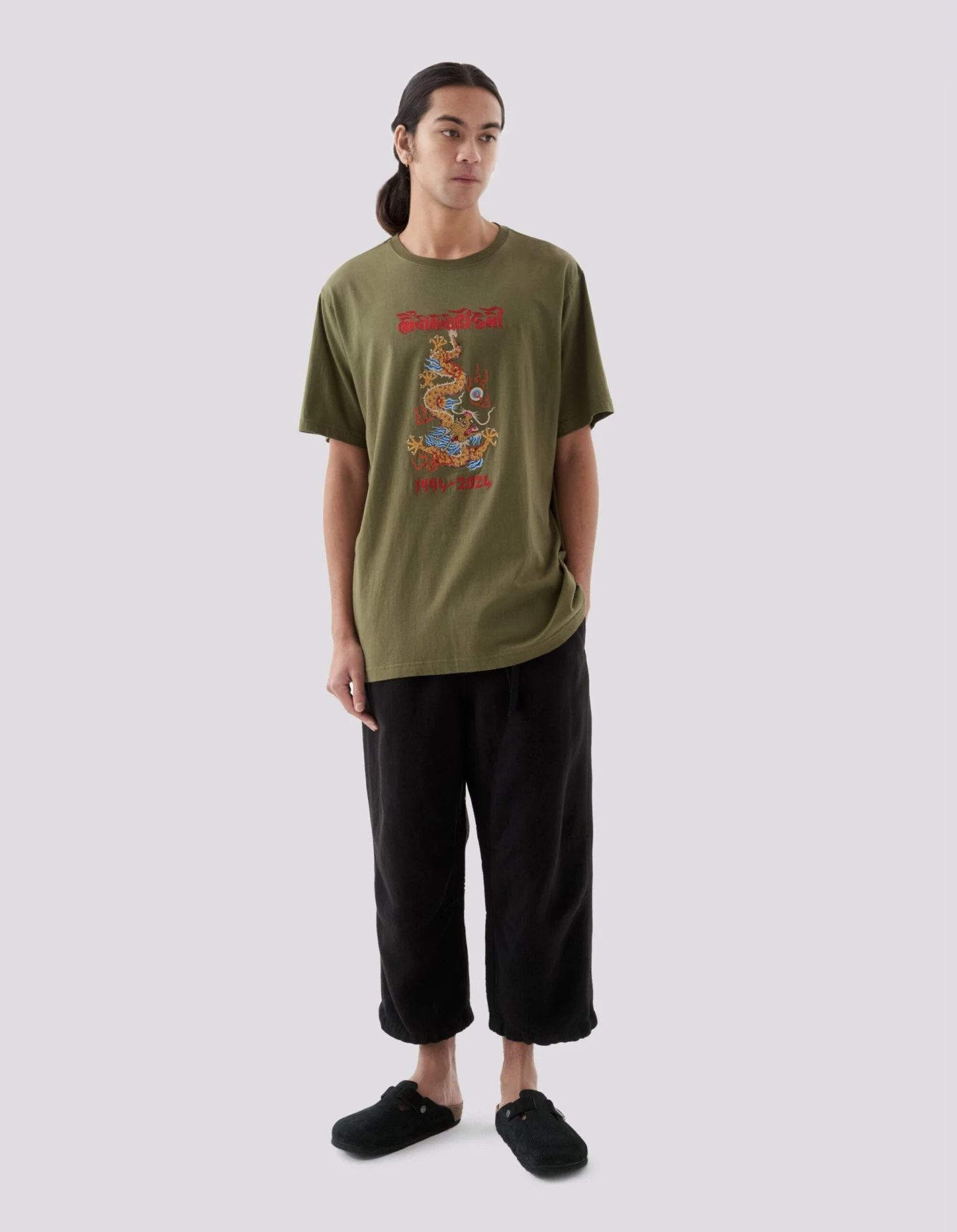 Maharishi 5017 Descending Dragon T-Shirt Olive 4 Maharishi 5017 Descending Dragon T-Shirt Olive - Image 4